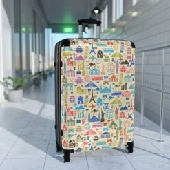 LFO - Luggage Factory - Travel Print Suitcase 15 LFO - Luggage Factory - Travel Print Suitcase -Vera Bradley Shop 1539855996285388332 2048