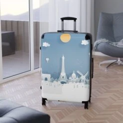 LFO - Luggage Factory - Blue Travels Suitcase 16 LFO - Luggage Factory - Blue Travels Suitcase -Vera Bradley Shop 17063341605786280469 2048