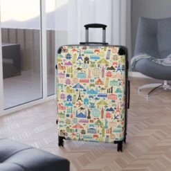 LFO - Luggage Factory - Travel Print Suitcase 16 LFO - Luggage Factory - Travel Print Suitcase -Vera Bradley Shop 193413914361244951 2048