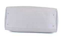 Women's Large PU Leather Weekender Duffel Bag With Satin Interior - Big 22" Carry-On Size - Light Grey -Vera Bradley Shop 21RerP69kuL