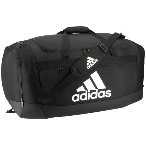 Adidas Defender 4 Large Duffel Bag, Black/White, One Size 3 Adidas Defender 4 Large Duffel Bag, Black/White, One Size