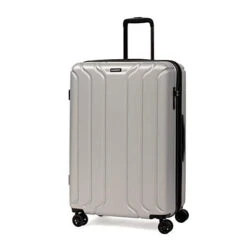 NONSTOP Luggage Expandable Spinner Wheels Hard Side Shell Travel Suitcase Set 3 Piece Lightweight With TSA Lock And Double USB Port, NEW YORK Collection (Silver, 3-Piece Set (20/24/28)) 18 NONSTOP Luggage Expandable Spinner Wheels Hard Side Shell Travel Suitcase Set 3 Piece Lightweight With TSA Lock And Double USB Port, NEW YORK Collection (Silver, 3-Piece Set (20/24/28)) -Vera Bradley Shop 310veg2KPrL
