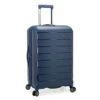 Traveler's Choice Pagosa Indestructible Hardshell Expandable Spinner Luggage, Navy, Checked-Medium 26-Inch -Vera Bradley Shop 311N4 p66IL