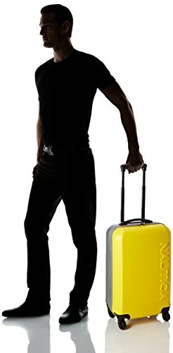 Nautica Hardside Carry On Luggage - 20 Inch Spinner Wheels Suitcase Lightweight Rolling Travel Bag For Under Seat, Yellow/Silver 11 Nautica Hardside Carry On Luggage - 20 Inch Spinner Wheels Suitcase Lightweight Rolling Travel Bag For Under Seat, Yellow/Silver - Image 9