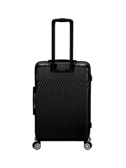 Rockland Pista Hardside Spinner Wheel Luggage Set, Black, 3-Piece (20/24/28) -Vera Bradley Shop 312qyvhemNL