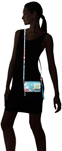 Vera Bradley Iconic RFID All In One Crossbody, Signature Cotton, Shore Thing 8 Vera Bradley Iconic RFID All In One Crossbody, Signature Cotton, Shore Thing - Image 6