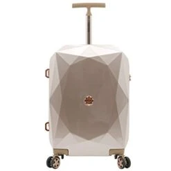 Kensie Women's 3D Gemstone TSA Lock Hardside Spinner Luggage, Rose Gold, 20-Inch Carry-On -Vera Bradley Shop 315IvP60 SL