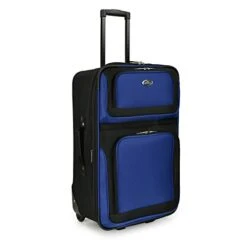 U.S. Traveler New Yorker Lightweight Softside Expandable Travel Rolling Luggage Set, Blue, 4-Piece (15/21/25/29) -Vera Bradley Shop 315XDgQk4KL