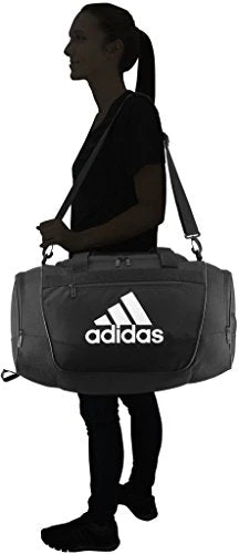 Adidas Defender III Medium Duffel Bag, Black/White 7 Adidas Defender III Medium Duffel Bag, Black/White - Image 5