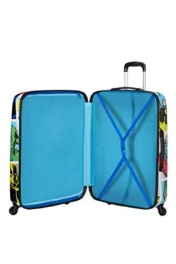 American Tourister Unisex_Adult Luggage Suitcase, Multicolored (Marvel Pop Art), L (75 Cm-88 L) -Vera Bradley Shop 316j4x5DcwL