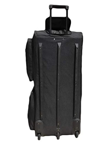 Gothamite 36-inch Rolling Duffle Bag With Wheels | Luggage Bag | Hockey Bag | XL Duffle Bag With Rollers | Heavy Duty 1200D Polyester (Black) 6 Gothamite 36-inch Rolling Duffle Bag With Wheels | Luggage Bag | Hockey Bag | XL Duffle Bag With Rollers | Heavy Duty 1200D Polyester (Black) - Image 4