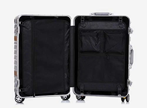 Women Travel Rolling Luggage Aluminum Frame Checked Boarding Cabin Case Spinner Trolley Travel Suitcase,Red,29 6 Women Travel Rolling Luggage Aluminum Frame Checked Boarding Cabin Case Spinner Trolley Travel Suitcase,Red,29 - Image 4