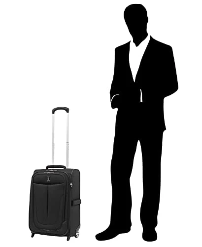 Travelpro Skypro Lightweight Airline Size Carry On Luggage Trolley Suitcase (Midnight Black, 22" Expandable Rollaboard) 4 Travelpro Skypro Lightweight Airline Size Carry On Luggage Trolley Suitcase (Midnight Black, 22" Expandable Rollaboard) - Image 2
