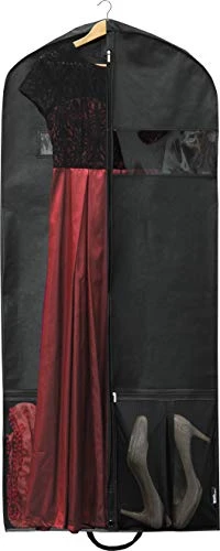 Simplehousware 54-Inch Heavy Duty Garment Bag W/Pocket For Suits, Tuxedos, Dresses, Coats 3 Simplehousware 54-Inch Heavy Duty Garment Bag W/Pocket For Suits, Tuxedos, Dresses, Coats