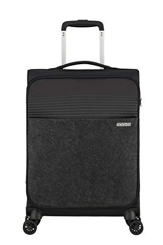 American Tourister Unisex Adults Front Pocket In Felt, Black (Jet Black), Spinner S Mit Vordertasche Aus Filz (55 Cm-42 L) 5 American Tourister Unisex Adults Front Pocket In Felt, Black (Jet Black), Spinner S Mit Vordertasche Aus Filz (55 Cm-42 L) - Image 3