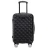 Kenneth Cole Reaction Diamond Tower Luggage Collection Lightweight Hardside Expandable 8-Wheel Spinner Travel Suitcase, Black, 20-Inch Carry On -Vera Bradley Shop 31Hf GIC2IS