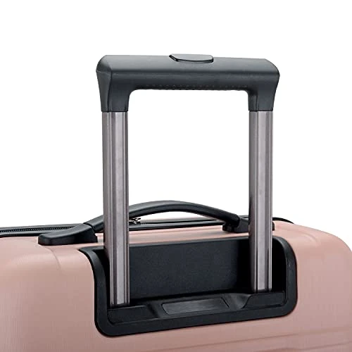 U.S. Traveler Boren Polycarbonate Hardside Rugged Travel Suitcase Luggage With 8 Spinner Wheels, Aluminum Handle, Pink, 2-Piece Set, USB Port In Carry-On 6 U.S. Traveler Boren Polycarbonate Hardside Rugged Travel Suitcase Luggage With 8 Spinner Wheels, Aluminum Handle, Pink, 2-Piece Set, USB Port In Carry-On - Image 4