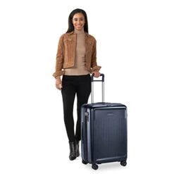 Briggs & Riley Sympatico Hardside Medium Spinner Luggage, Matte Navy, 27-Inch Checked 25 Briggs & Riley Sympatico Hardside Medium Spinner Luggage, Matte Navy, 27-Inch Checked -Vera Bradley Shop 31LHeYS0VKL