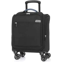 VERAGE Carry On Underseat Luggage With Wheels & USB Port, Wheeled Spinner Bag Carry-on Luggages For Airlines, Lightweight Suitcase Men Women, Pilots And Crew (14-Inch Compact)