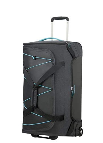 American Tourister Road Quest Wheeled Duffle Medium Travel Duffle, 67 Cm, 75 Liters, Grey (Graphite/Turquoise) 3 American Tourister Road Quest Wheeled Duffle Medium Travel Duffle, 67 Cm, 75 Liters, Grey (Graphite/Turquoise)
