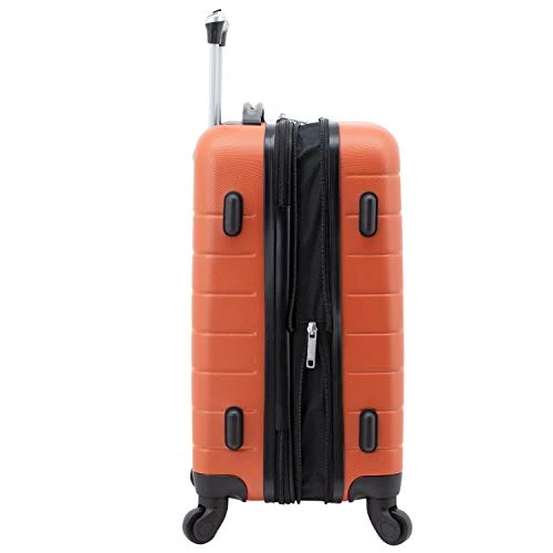 Wrangler Smart Luggage Set With Cup Holder And USB Port, Burnt Orange, 3 Piece 4 Wrangler Smart Luggage Set With Cup Holder And USB Port, Burnt Orange, 3 Piece - Image 2