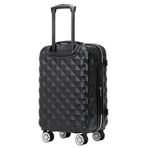 Kenneth Cole Reaction Diamond Tower Luggage Collection Lightweight Hardside Expandable 8-Wheel Spinner Travel Suitcase, Black, 20-Inch Carry On 4 Kenneth Cole Reaction Diamond Tower Luggage Collection Lightweight Hardside Expandable 8-Wheel Spinner Travel Suitcase, Black, 20-Inch Carry On - Image 2