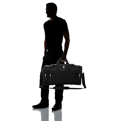 DALIX Blank Duffle Bag Duffel Bag In Black Gym Bag 4 DALIX Blank Duffle Bag Duffel Bag In Black Gym Bag - Image 2