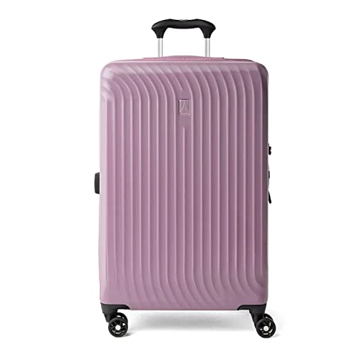 Travelpro Maxlite Air Hardside Expandable Luggage, 8 Spinner Wheels, Lightweight Hard Shell Polycarbonate, Orchid Pink Purple, Checked-Medium 25-Inch 3 Travelpro Maxlite Air Hardside Expandable Luggage, 8 Spinner Wheels, Lightweight Hard Shell Polycarbonate, Orchid Pink Purple, Checked-Medium 25-Inch