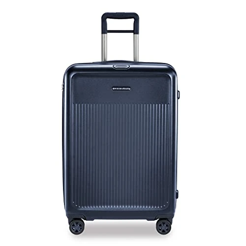 Briggs & Riley Sympatico Hardside Medium Spinner Luggage, Matte Navy, 27-Inch Checked 3 Briggs & Riley Sympatico Hardside Medium Spinner Luggage, Matte Navy, 27-Inch Checked
