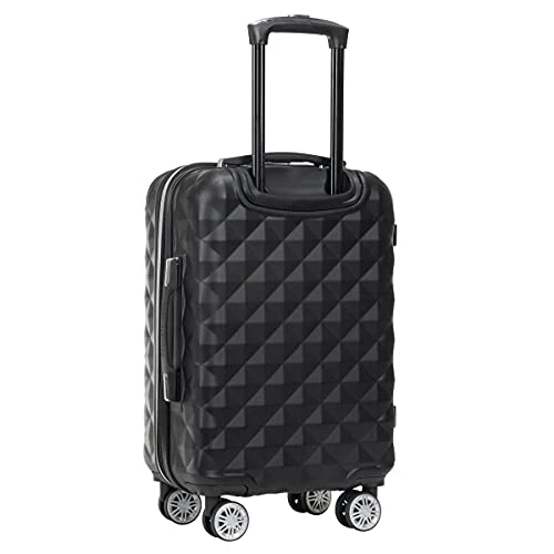 Kenneth Cole Reaction Diamond Tower Luggage Collection Lightweight Hardside Expandable 8-Wheel Spinner Travel Suitcase, Black, 20-Inch Carry On 7 Kenneth Cole Reaction Diamond Tower Luggage Collection Lightweight Hardside Expandable 8-Wheel Spinner Travel Suitcase, Black, 20-Inch Carry On - Image 5