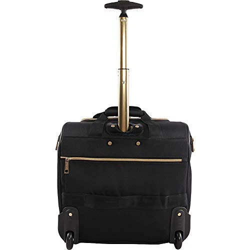 BEBE Women's Evans Wheeled Under The Seat Carry On Bag, Black Croc 6 BEBE Women's Evans Wheeled Under The Seat Carry On Bag, Black Croc - Image 4