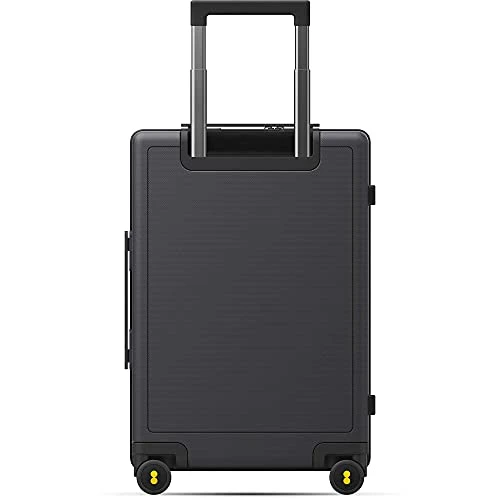 LEVEL8 Luminous Textured Medium Checked Luggage, 24β Hardshell Suitcase, Lightweight PC Textured Hardside Spinner Trolley For Luggage, TSA Approved Checked Luggage With 8 Spinner Wheels, Dark Grey, 24-Inch Checked-In 4 LEVEL8 Luminous Textured Medium Checked Luggage, 24β Hardshell Suitcase, Lightweight PC Textured Hardside Spinner Trolley For Luggage, TSA Approved Checked Luggage With 8 Spinner Wheels, Dark Grey, 24-Inch Checked-In - Image 2