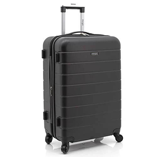 Wrangler Smart Luggage Set With Cup Holder And USB Port, Black, 3 Piece Set 9 Wrangler Smart Luggage Set With Cup Holder And USB Port, Black, 3 Piece Set - Image 7