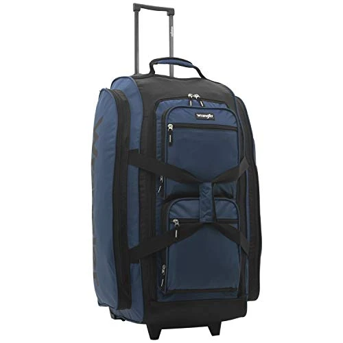 Wrangler Wesley Rolling Duffel Bag, Navy Blue, Large 30-Inch 9 Wrangler Wesley Rolling Duffel Bag, Navy Blue, Large 30-Inch - Image 7