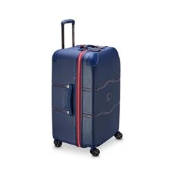 DELSEY Paris Chatelet Hardside 2.0 Luggage With Spinner Wheels, Navy, Checked-26 Inch Trunk, No Brake -Vera Bradley Shop 31XlGd1QBML