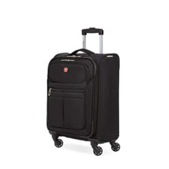 SwissGear 4010 Softside Luggage With Spinner Wheels, Black, Carry-On 18-Inch