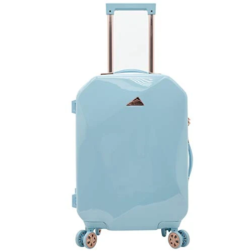 Kensie Women's Only Shiny Diamond Hardside Spinner Luggage Set, Sky Blue, 2-Piece (20/28) 5 Kensie Women's Only Shiny Diamond Hardside Spinner Luggage Set, Sky Blue, 2-Piece (20/28) - Image 3