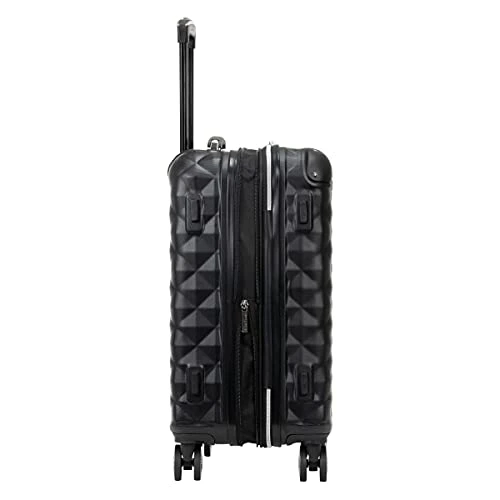Kenneth Cole Reaction Diamond Tower Luggage Collection Lightweight Hardside Expandable 8-Wheel Spinner Travel Suitcase, Black, 20-Inch Carry On 8 Kenneth Cole Reaction Diamond Tower Luggage Collection Lightweight Hardside Expandable 8-Wheel Spinner Travel Suitcase, Black, 20-Inch Carry On - Image 6