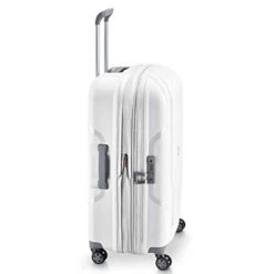 DELSEY Paris Clavel Hardside Expandable Luggage With Spinner Wheels, White, Checked-Medium 25 Inch -Vera Bradley Shop 31 TcokjqTL