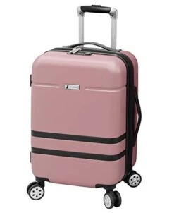 London Fog Southbury II Hardside Spinner Luggage, Blush, Carry-On 20-Inch
