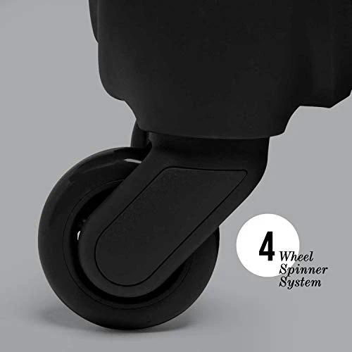 Lipault - Original Plume Spinner 55/20 Luggage - Carry-On Rolling Bag For Women - Black 4 Lipault - Original Plume Spinner 55/20 Luggage - Carry-On Rolling Bag For Women - Black - Image 2