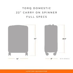 Briggs & Riley Torq Hardside Carry On Luggage With Spinner Wheels 22 Inch. USB Charging Port, TSA-Friendly Locks, Easy Access Hinged Front Pocket, Black -Vera Bradley Shop 31cV1ObJk0L