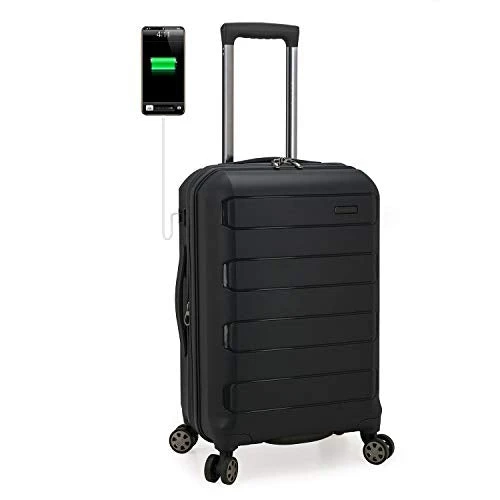 Traveler's Choice Pagosa Indestructible Hardshell Expandable Spinner Luggage, Black, Carry-on 22-Inch 3 Traveler's Choice Pagosa Indestructible Hardshell Expandable Spinner Luggage, Black, Carry-on 22-Inch
