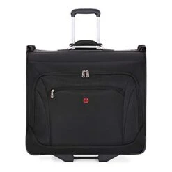 (USED) SWISSGEAR Full-Sized Effortless Folding Wheeled Garment Bag | Rolling Travel Luggage | Men's And Women's - Black 18 (USED) SWISSGEAR Full-Sized Effortless Folding Wheeled Garment Bag | Rolling Travel Luggage | Men's And Women's - Black -Vera Bradley Shop 31fsm 2B6NRlL