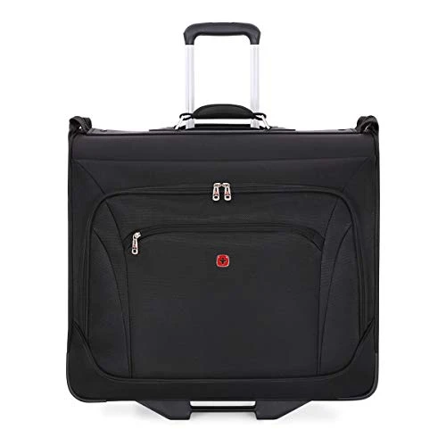 (USED) SWISSGEAR Full-Sized Effortless Folding Wheeled Garment Bag | Rolling Travel Luggage | Men's And Women's - Black 10 (USED) SWISSGEAR Full-Sized Effortless Folding Wheeled Garment Bag | Rolling Travel Luggage | Men's And Women's - Black - Image 8