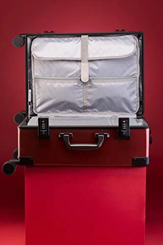 Andiamo Classico Suitcase With Built-in TSA Lock - Zipperless 20 Inch Hardside Carry On Bag- Lightweight (ABS+PC) Luggage With 8-Rolling Spinner Wheels (Red Ruby) 7 Andiamo Classico Suitcase With Built-in TSA Lock - Zipperless 20 Inch Hardside Carry On Bag- Lightweight (ABS+PC) Luggage With 8-Rolling Spinner Wheels (Red Ruby) - Image 5