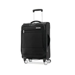 Samsonite Aspire DLX Softside Expandable Luggage With Spinner Wheels, Black, Carry-On 20-Inch