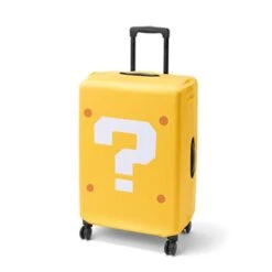 NSW SUPER MARIO TRAVEL PATTERN QUESTION MARK BLOCK SUITCASE COVER (JAPAN)