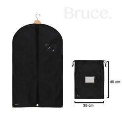 Bruce. 3 X Premium Garment Bag Incl. Shoe Bag | 39.4 X 23.6 Inches | Suit Bags For Travel And Storage | Breathable Bags For Suits, Jackets And Dresses (39.4 X 23.6 Inches - 100 Cm X 60 Cm) -Vera Bradley Shop 31hTCFCpgjL