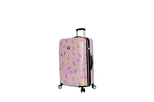 Betsey Johnson 26 Inch Checked Luggage Collection - Expandable Scratch Resistant (ABS + PC) Hardside Suitcase - Designer Lightweight Bag With 8-Rolling Spinner Wheels (26IN, Colada) 8 Betsey Johnson 26 Inch Checked Luggage Collection - Expandable Scratch Resistant (ABS + PC) Hardside Suitcase - Designer Lightweight Bag With 8-Rolling Spinner Wheels (26IN, Colada) - Image 6